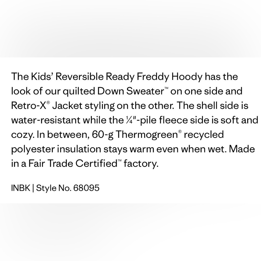 Patagonia Kids Reversible Ready Freddy Hoodie - Picture 7 of 7